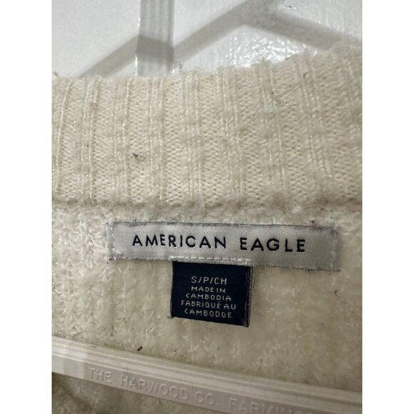 American Eagle women’s size small black-and-white striped sweater - Picture 7 of 11